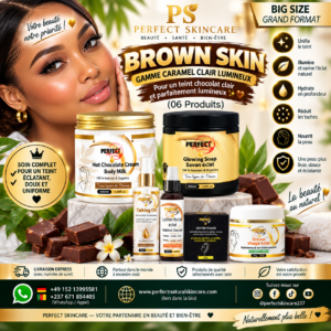 (Grand format) Gamme Brown Skin Complete (Teint MARRON ECLATANT)