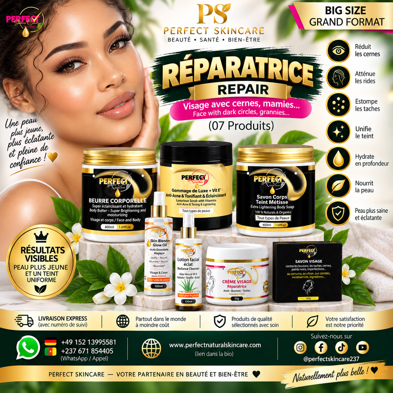 (Grand Format) Gamme Complète Reparatrice Sublimatrice & Régénérante – Éclat Anti-Âge