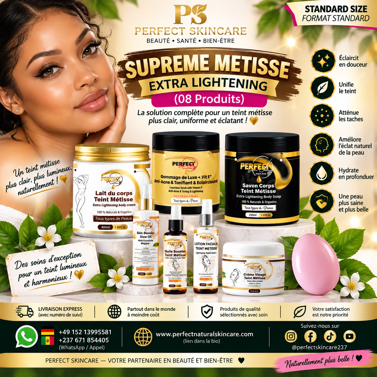 (FORMAT STANDARD) Gamme Complète Suprême 5X – Formulation Avancée Éclat Intense