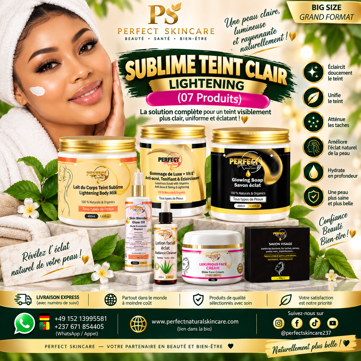 (GRAND FORMAT) Gamme Complete Sublime Teint Clair