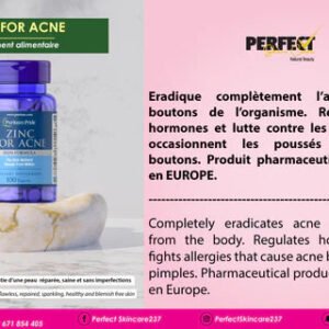 ZINC FOR ACNÉ – Complément Nutricosmétique Pureté & Peau Nette