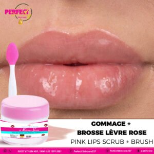 Gommage + Brosse à Lèvres roses