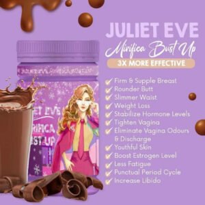 la POUDRE MIRIFICA BUST UP - 3X PLUS EFFICACE, c'est LA VERSION AVANCÉE des gelules JULIET EVE