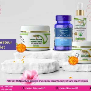 Kit Visage Reparateur COMPLET - BOUTONS - ACNÉS - TACHES NOIRES - HYPER ACTIV - TRAITEMENT EXTERNE ET INTERNE